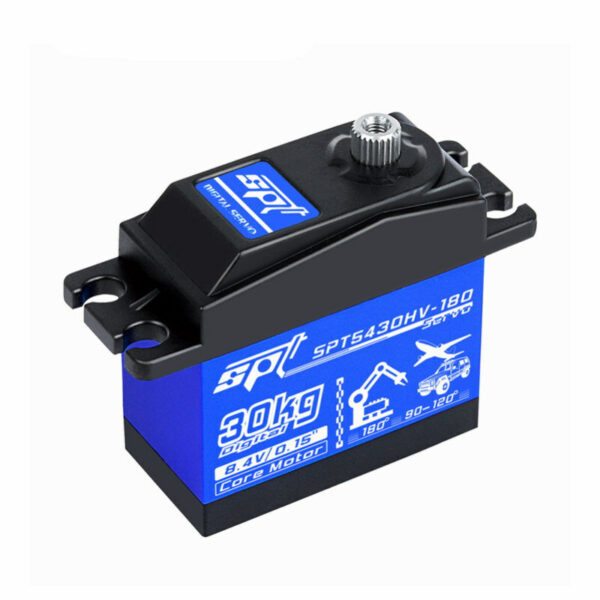 SPT SPT5430HV-180/180W 30kg Large Torque Waterproof Metal Gear Digital Servo for Fixed-Wing /Drift RC Car - Image 1