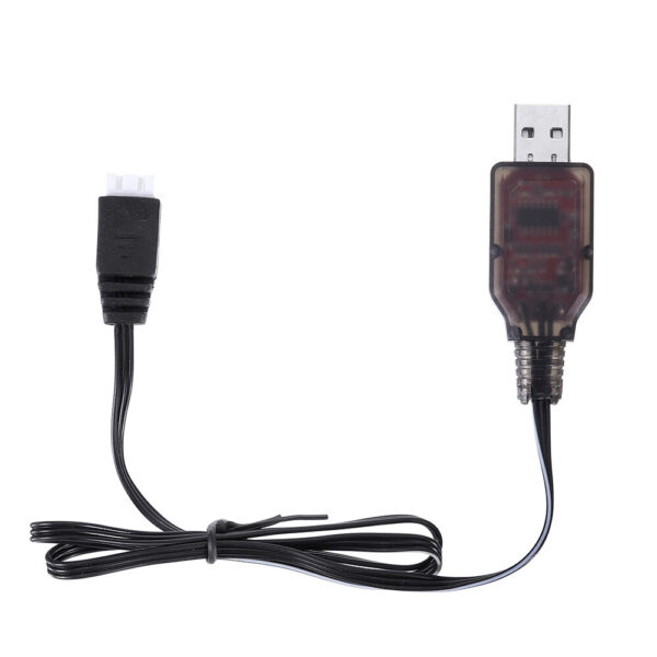 HS 7.4V 2S Li-ion Battery Charger USB Charging Cable for 18301 18302 18311 18312 1/18 RC Car Parts - Image 2