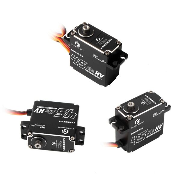 FLASH HOBBY M45CHW 45KG Torque Metal Gear Coreless Waterproof Digital Servo - Image 1