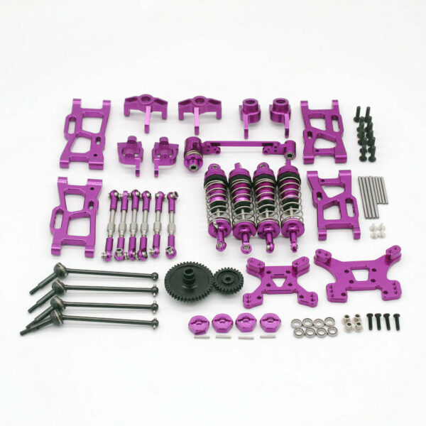 Wltoys 1/14 144001 144010 124019 Upgrade Metal Upgrade Parts With Shock Adapter Set RC Car Parts - Image 3