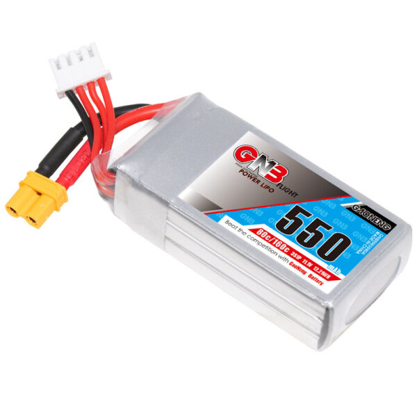 Gaoneng GNB 11.1V 550mAh 80/160C 3S LiPo Battery XT30 Plug for RC Drone - Image 1