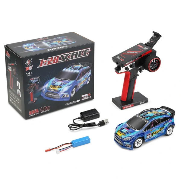 Wltoys 284010 1/28 2.4G 4WD Brushed RTR RC Car Drift LED Lights High Speed Full Proportional Vehicle Models Toy - Image 9