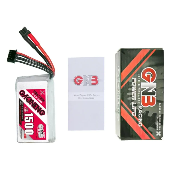 GNB GAONENG 15.2V 1500mAh 110C 4S LiPo Battery T/XT30/XT60 Plug for DarwinFPV CineApe35 4S FPV Racing Drone - Image 4