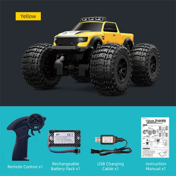 JJRC C8816 RTR 2.4G 4WD RC Car Amphibious Waterproof Off-Road Truck 360 Stunt Rotation LED Lights Land Water Full Proportional Vehicles Models Remote Control Toys - Image 9
