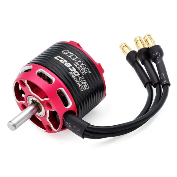 SURPASS-HOBBY C28 V2 600KV/750KV/800KV/850KV/880KV/1000KV/1120KV/1200KV/1300KV/1350KV/1400KV/1900KV/2200KV/2300KV Outrunner Brushless Motor for RC Airplane Fixed Wing - Image 5