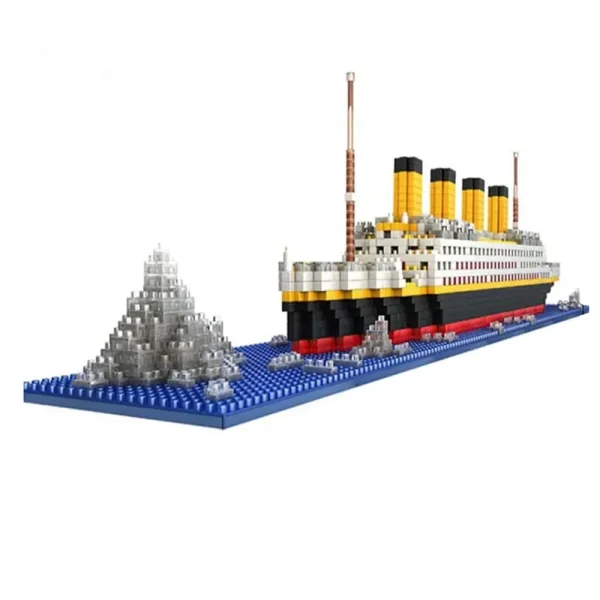 1860pcs Titanic Model Micro Blocks Building Set Puzzle DIY Educational Toy Gift for Adults Children - Image 2