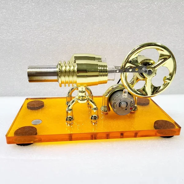 K611 Hot Air Stirling Engine Model Acrylic Base Plate Physics Experiment Science Discovery Production Invention Desktop Decorations Collection Toys - Image 3