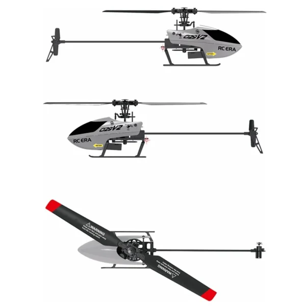 RC ERA C129 V2 2.4G 4CH 6-Axis Gyro 3D Aerobatic Flight Altitude Hold Flybarless RC Helicopter RTF - Image 5