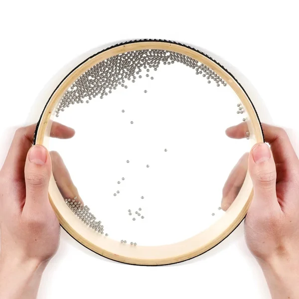 Double-sided Wave Drum Ocean Drum Hand Drum Wooden Sea Sound Hand Clapping Folk song Meditation Sound Therapy Sleep Aid - Image 4