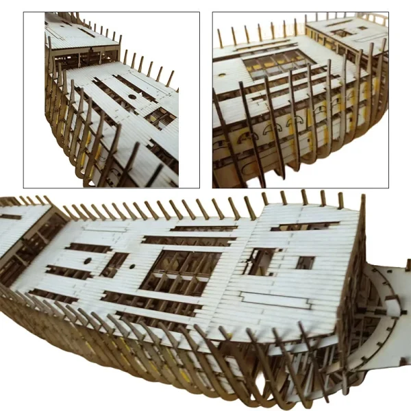 Silent Mary DIY Wooden Pirates Ship Model Kit Building Model Handmade Gift - Image 4