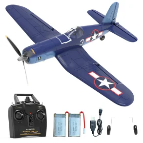 Eachine Mini F4U V2 EPP 400mm Wingspan 2.4G 6-Axis Gyro One Key Return Aerobatic Indoor RC Airplane Trainer Fixed Wing BNF/RTF for Beginner