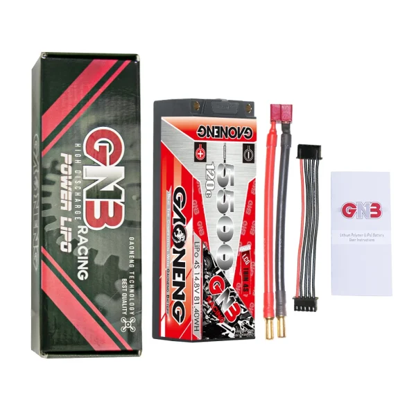 Gaoneng GNB 14.8V 5500mAh 120C 4S LiPO Battery XT60/XT90 Plug for RC FPV Racing Drone Airplane Helicopter Quadcopter - Image 4