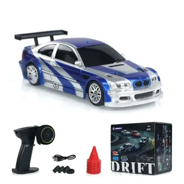JIABAILE 4301/02/03/04 RTR 1/43 2.4G 4WD Drift RC Car Mini Race LED Light Optional Gyro Radio Control High-Speed Motor On-Road Racing Vehicle Model Boys Gifts Outdoor Toys - Image 4
