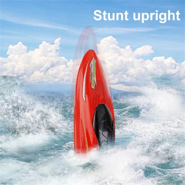 JJRC S8 RTR 2.4G RC Boat Stunt Mini Speedboat LED Light 360 Rotation Remote Control Racing Ship Waterproof Kids Children Toys Vehicle Models - Image 6