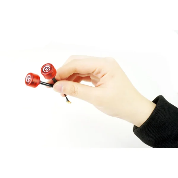 A Pair Rush Cherry RHCP MMCX Right Angle 1.2dBi 5.8Ghz FPV Racing Antenna for RC Drone - Image 3