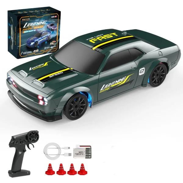 ENOZE 8500 8501 1/43 2.4G 4WD RTR Full Scale Mini Drift RC Car LED Lights Desktop Vehicle Models - Image 2