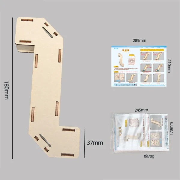 Wooden Periscope Model Assembly Kit DIY Children's Science Experiment Education Puzzle Toy Student Technology Small Production - Image 4