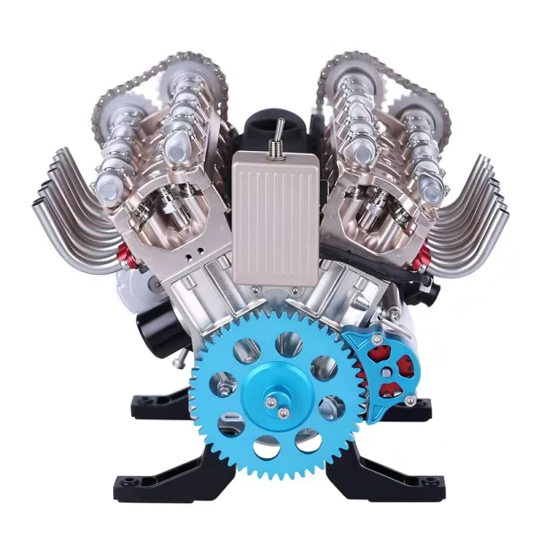 TECHING DM118 Alloy V8 8 Cylinder Engine Model DIY Assembly Kit Excellent STEAM Science Education Discovery Toys Children Gifts - Image 4