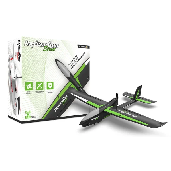 VolantexRC 76102SR Ranger 600 EPP 600mm Wingspan 2.4GHz 4CH 6-Axis Gyro One Key Aerobatics XPilot Stabilization System RC Airplane Glider RTF For Beginner - Image 6