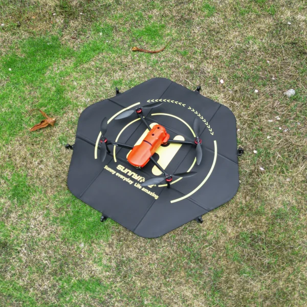 Sunnylife 80CM Landing Pad with Fixing Nails Double Sided Waterproof Foldable Parking Apron for DJI Mavic 3 Pro / Phantom 4 Pro / Autel EVO II / FIMI X8SE 2022 Drone - Image 5