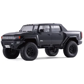 FMS FCX18 Hummer EV RTR Two Battery 1/18 2.4G 4WD RC Car Pickup Truck Off-Road Rock Crawler LED Light Two Speed Full Proportional Vehicles Models Toys