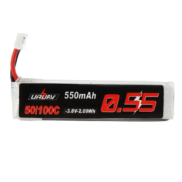 5Pcs URUAV 3.8V 550mAh 50/100C 1S HV 4.35V PH2.0 Lipo Battery for Emax Tinyhawk Kingkong/LDARC TINY Tinyhawk S Eachine Trashcan - Image 3