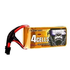 DarwinFPV 15.2V 850mAh 120C 4S LiPo Battery XT30 Plug for BabyApe  4S / CineApe 25
