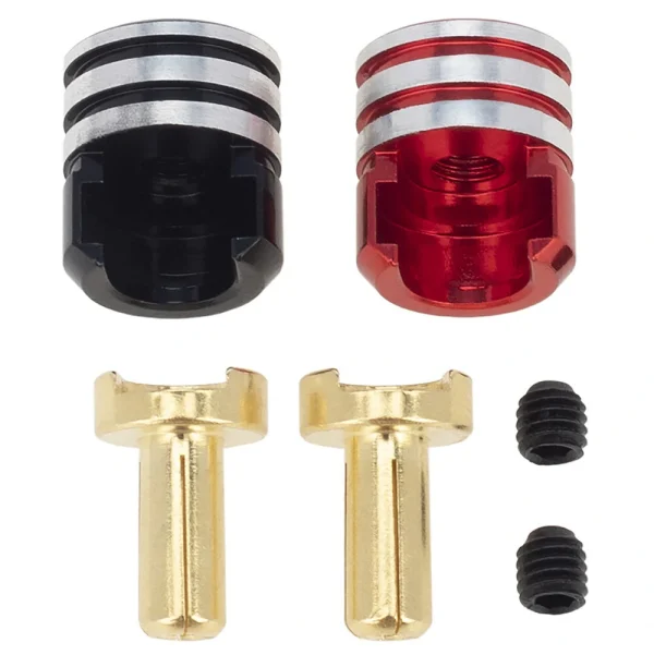 4PCS Hard Case Battery Cooler Bullet Plug Banana Head for 1/10 RC Off-Road Monster Truck RC Modified Car - Image 4