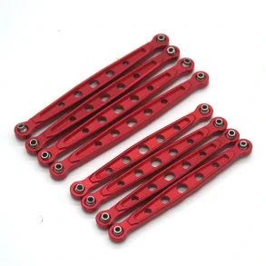8PCS Upgraded Metal Linkage Rods Front Rear for MN128 MN86S G500 1/12 RC Car Vehicles Models Spare Accessories