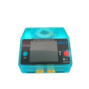 HOTA D6 Pro AC 200W DC 650W 15A*2 Dual Channel Transparent Lipo Charger With Wireless Charging for NiZn/Nicd/NiMH Battery