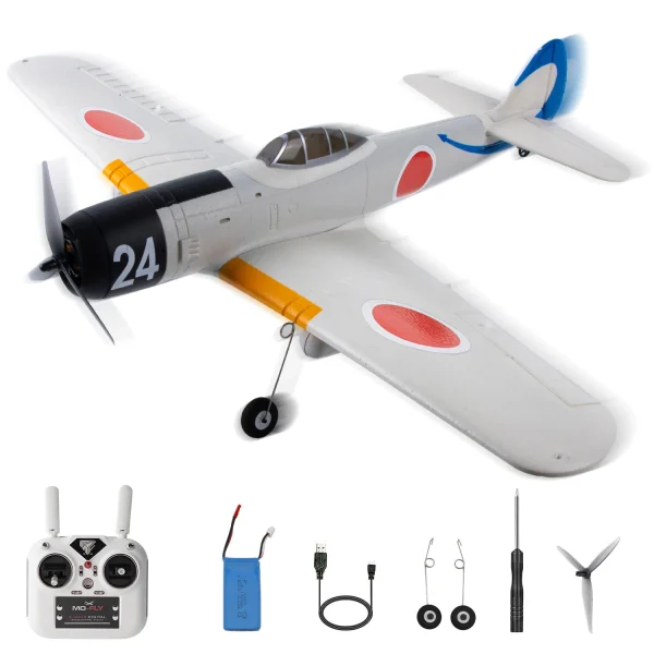 Kootai Ki84 WWII Fighter 690mm Wingspan 2.4GHz 4CH Built-in Gyro 3D/6G Switchable One Key Aerobatics EPP RC Airplane RTF Supports SBUS GPS for Beginners - Image 5