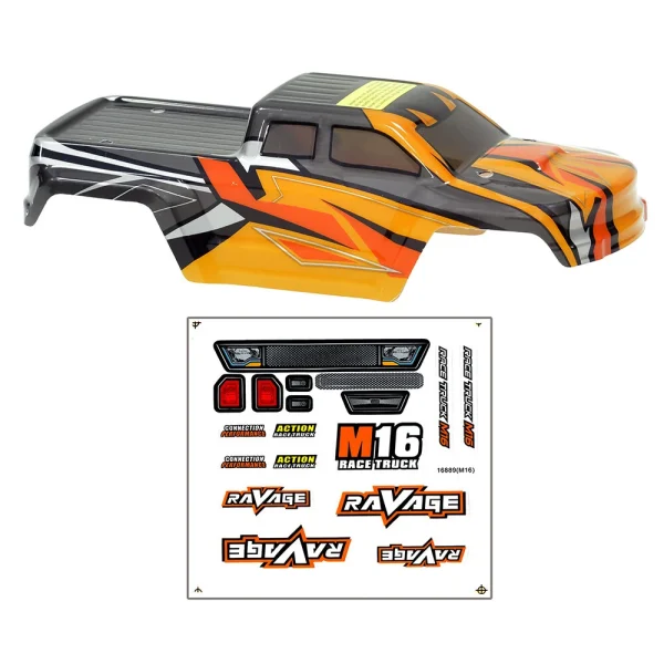 HBX Haiboxing 16889 16889A PRO 1/16 RC Car Parts Body Shell w/ Sticker Vehicles Models Spare Accessories M16-B002 M16039 - Image 2