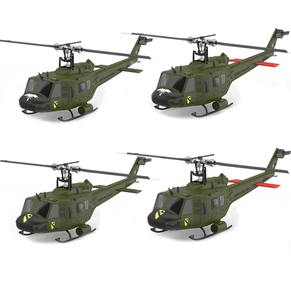 Eachine E190 PRO UH-1 2.4G 6CH 3D6G 1:34 Scale Huey Dual Brushless Motor Flybarless RC Helicopter Compatible with FUTABA S-FHSS - Image 8
