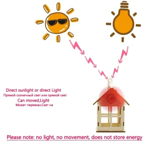Solar Hut Windmill for Primary School Students Science Technology Small Production Experiment Children DIY Assembly Handmade Teaching Aids Building Toys