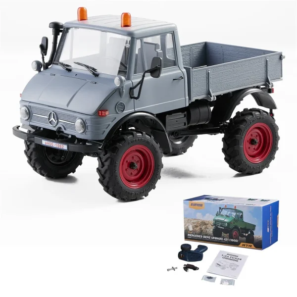 FMS FCX24 RTR Mercedes for Benz 421 Unimog 1/24 2.4G 4WD RC Car Rock Crawler Two Speed Portal Axles Off-Road Climbing Truck LED Light Full Proportional Vehicles Models Toys - Image 3