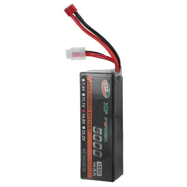 XF POWER 14.8V 5000mAh 100C 4S LiPo Battery T Deans Plug for RC Drone - Image 6