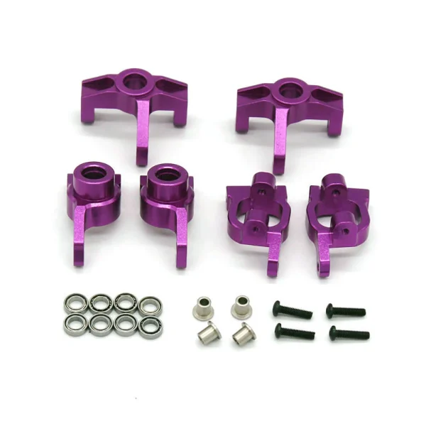 Upgraded Metal Rear Wheel Seat Steering Cup C Hub Set for Wltoys 124008 124010 144001 1/12 1/14 RC Cars Vehicles Models Spare Parts - Image 3