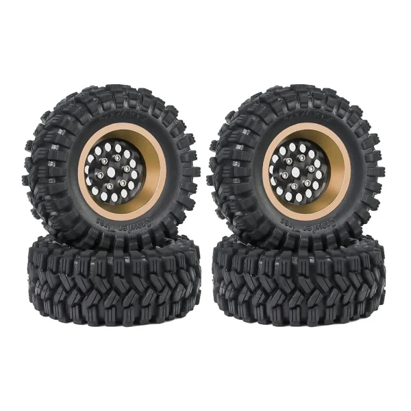 4PCS Upgraded Tires Carbon Fiber Wheel Rims for FMS SCX24 TRX4M 1/18 RC Cars Vehicles Models Spare Parts Accessories - Image 6