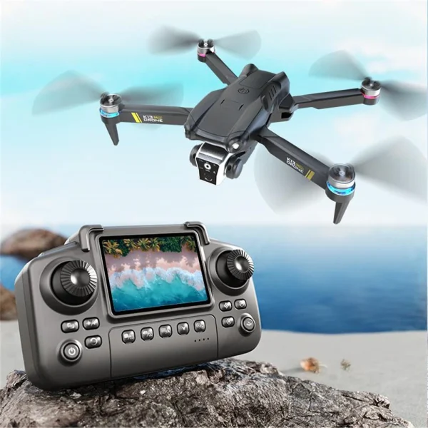XKJ K13 MAX WiFi FPV with LCD Screen Controller HD Camera Optical Flow Positioning Brushless Foldable RC Drone Quadcopter RTF - Image 6