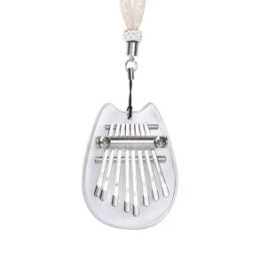 Muspor Portable Thumb Piano Crystal Mini Kalimba Instrument 8 Keys Mini Thumb Piano Musical Instrument For Beginner Music Accessories
