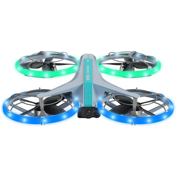 4DRC V33S WiFi FPV with HD Dual Camera Optical Flow Positioning Stunt Tumbling Colorful LED Lights Brushless Grid Full Protection Child Gift RC Toys Drone Quadcopter RTF - Image 4