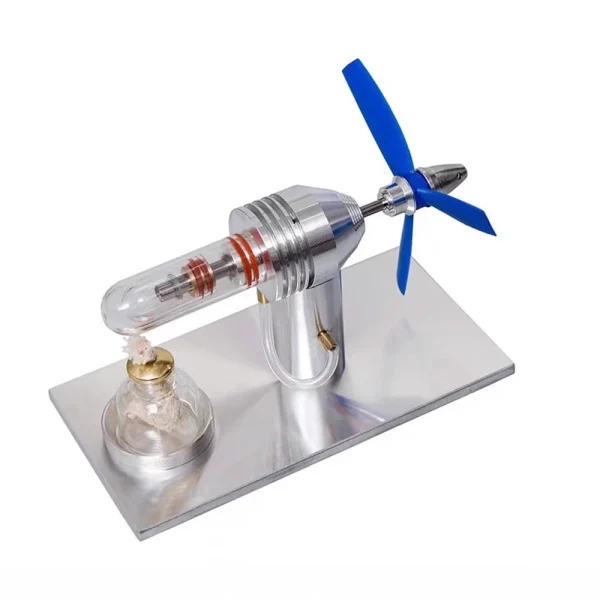 Stirling Engine Model with Fan Blades Physics Experiment Science Discovery Production Invention DIY Project Part Gift Collection Toys - Image 3