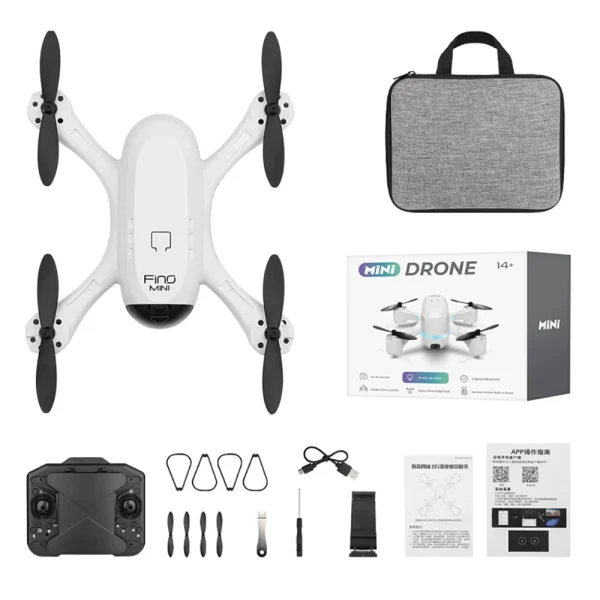 FUQI MODEL H28 WiFi FPV with HD Dual Camera Switchable Integrated Storage Optical Flow Hover Highlight LED Racing Light RC Toys Drone Quadcopter RTF - Image 7