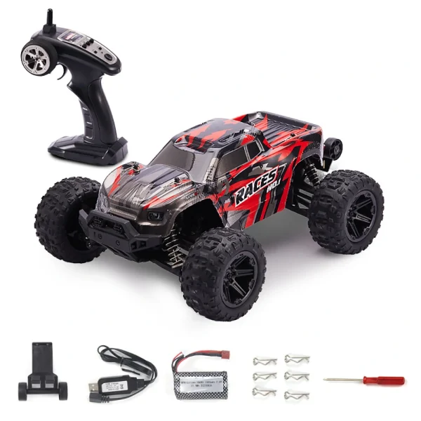 HX 1/14 2.4G 4WD RC Car Vehicle LED Light Off-Road High Speed Truck RTR Full Proportional Models Toys - Image 6