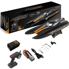 Volantexrc Brushless Atomic RTR 2.4G 792-6 RC Boat 60km/h Waterproof Reverse Water-Cooled ABS Unibody Hull Vehicles Models Pool Lakes Toys