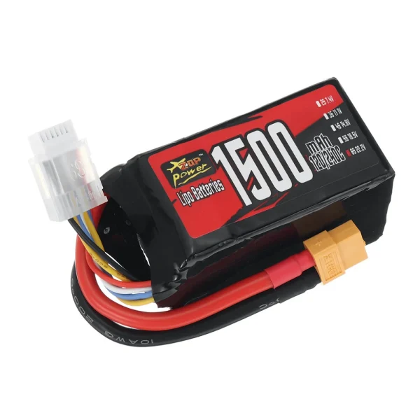 ZOP Power 6S 22.2V 1500mAh 120/240C 33.3Wh LiPo Battery XT60 Plug for SpeedyBee Master 5 Geprc Cinelog35 Analog - Image 2