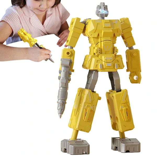 2 In 1 Robot Toy Deformable Pen Robot Deformation Action Figure Model Children Kids Birthday Gifts - Image 4