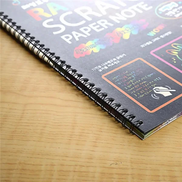 10PCS Funny Scratch Painting Notebook DIY Drawing Toy Big Blow Children Paper Art Educational Toys - Image 2