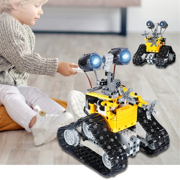 395PCS 2.4GHz Remote Control Assembly Robot Building Blocks Set Educational Intelligent Crawler Car Toys for Children - Image 2
