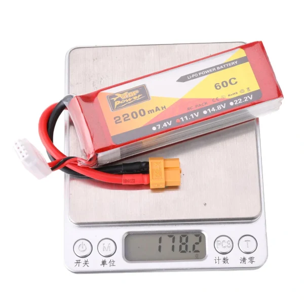 ZOP Power 11.1V 2200mAh 60C 3S Lipo Battery XT60 Plug for RC Quadcopter - Image 9